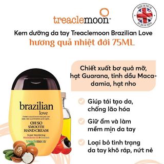 Kem Dưỡng Da Tay Mềm Mịn Treaclemoon Nhập Khẩu Chính Hãng 75ML