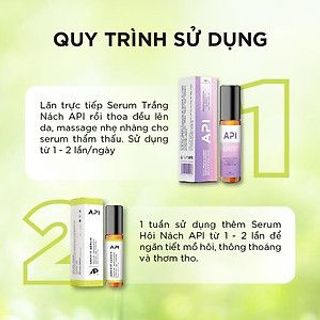 LĂN NÁCH API KHỬ MÙI TRẮNG DA