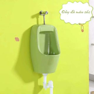 Bồn tiểu treo tường dành cho trẻ em, có nhiều màu sắc sinh động