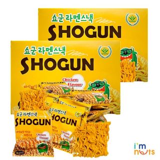 Snack mì trẻ em Shogun Hàn Quốc vị gà truyền thống thùng 30 gói x 18g