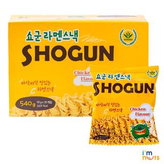 Snack mì trẻ em Shogun Hàn Quốc vị gà truyền thống thùng 30 gói x 18g