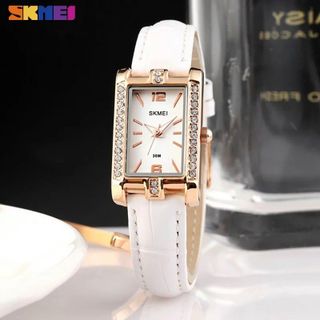 Đồng hồ Nữ SKMEI 1690 hiển thị giờ theo kim dây đeo bằng da