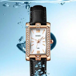 Đồng hồ Nữ SKMEI 1690 hiển thị giờ theo kim dây đeo bằng da