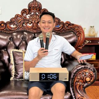 Loa Karaoke Peterhot A133 - Tặng Kèm 2 Micro Không Dây, Karaoke, Chơi Nhạc, Trang Trí, Bass Căng, 1 Đổi 1 Trong Vòng 7 Ngày