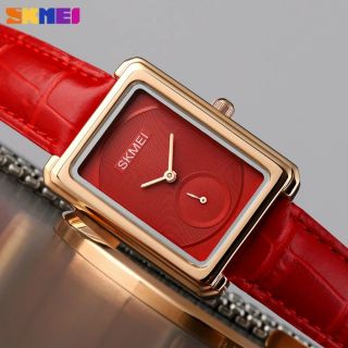 Đồng hồ Nữ SKMEI 1691 hiển thị giờ theo kim dây đeo bằng da