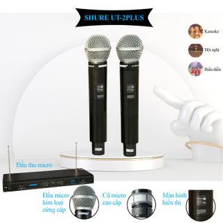 Micro không dây UT-2Plus - Điều Chỉnh 2 Micro Riêng Biệt, Âm Thanh Chất Lượng, Karaoke, Hội Nghị Giá Rẻ.