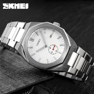 Đồng hồ Nam SKMEI 9262 Bạc dây đeo bằng kim loại