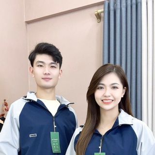 Áo khoác gió tráng bạc chống nước, phối xịn xò