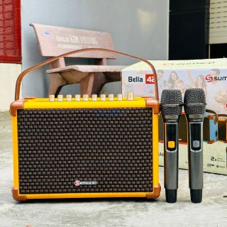 Loa Xách Tay Karaoke Sumico Bella 42 - Âm Thanh Vượt Trội, Thiết Kế Trẻ Trung, Tặng Micro Không Dây G01 Chính Hãng, Bảo Hành 12 Tháng.
