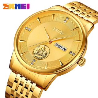 Đồng hồ Nam SKMEI 9309 hiển thị kim với dây đeo bằng kim loại