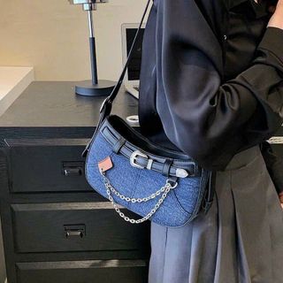 Túi xách quảng châu  Túi Jean Đeo Chéo Nịt - 12B3649 (Chuyên sỉ túi xách sll, balo, ví, thắt lưng, túi Laptop)
