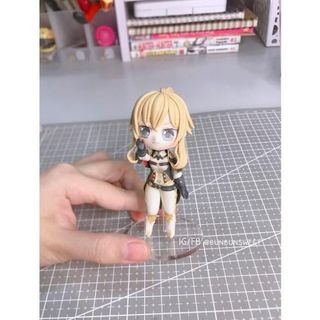 tấm đế tròn mica cho tượng chibi, figure đất sét, standee