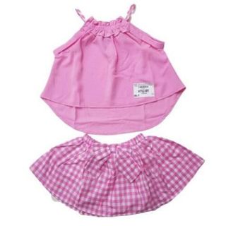 H762-M1- Bộ váy caro, bé gái, áo yếm, màu hồng, made in Vietnam,size 1-7
