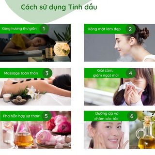 Lọ 10ml Tinh Dầu Thiên Nhiên Nguyên Chất Nhiều Mùi Thơm Phòng Giúp Bạn Thư Giãn Sảng Khoái Mỗi Ngày