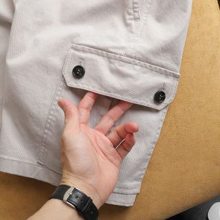 Quần short nam kaki cao cấp lưng thun túi hộp vải dày dặn, co giãn tốt và mặc tôn dáng giá tận Xưởng Sỉ Chỉ Từ 1 Ri