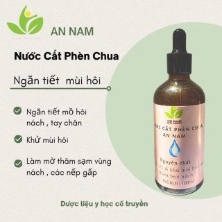 Nước cất phèn chua trị hôi nách - ngăn tiết - khử mùi hiệu quả