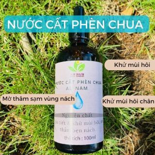 Nước cất phèn chua trị hôi nách - ngăn tiết - khử mùi hiệu quả