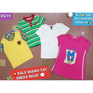 Áo cotton bé trai và bé gái đơn giản mà đẹp quá ạ, nhìn giá muốn quất hết rôi, nhà phân phối Vkids giá sỉ