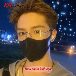 K127 Gọng Kính Nam Nữ ,Kính Giả Cận Không Viền Gọng Khoan Siêu Hot