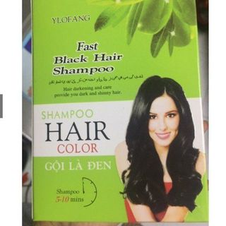Dầu gội đen tóc olive Thái Lan Ylofang hộp 10 gói - Gội là đen dầu gội nhuộm đen tóc tại nhà giá sỉ