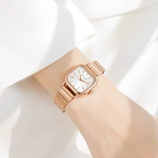 Kimio 6498 Vàng Đồng Hồ Chính Hãng Danh Cho Nữ Mặt Chữ Nhật