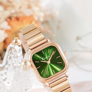 Kimio 6498 Vàng Đồng Hồ Chính Hãng Danh Cho Nữ Mặt Chữ Nhật