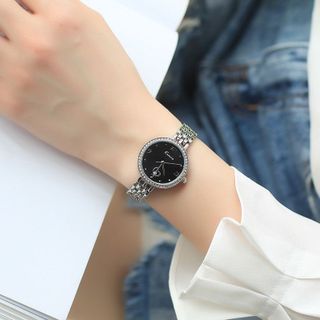 Đồng hồ Nữ 6459 bạc đơn giản nhưng sang trọng