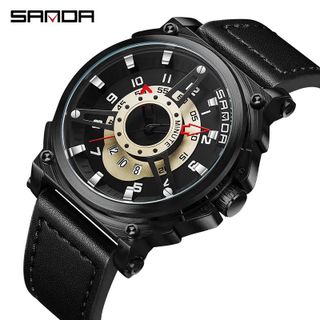 Đồng hồ chính hãng SANDA 5013 dây da thiết kế độc đáo