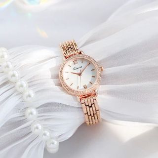 Kimio 6458 Vàng Đồng Hồ Chính Hãng Dành Cho Nữ Mặt Tròn