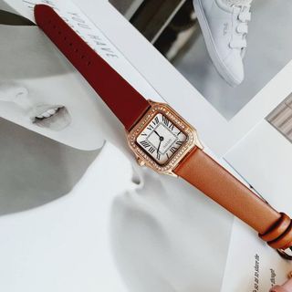 GUOU 6024 Mặt Vuông Dây Da Thiết Kế Đa Dạng Dành Cho Nữ