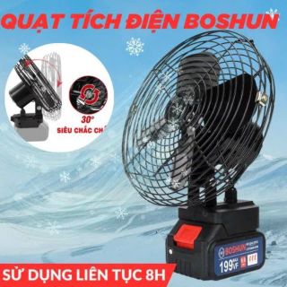 Quạt Sạc Điện, Tích Điện Boshun
