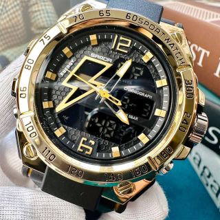 Đồng hồ Nam tia sét chống nước cực tốt SANDA 6137
