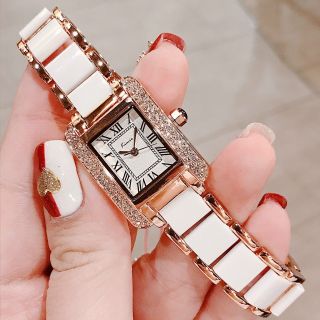Đồng Hồ Dành Cho Nữ Kimio 6036 Viền Đính Đá HOT 2023