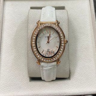 Đồng hồ chính hãng GUOU 6046 dây da mặt tròn dành cho các quý cô
