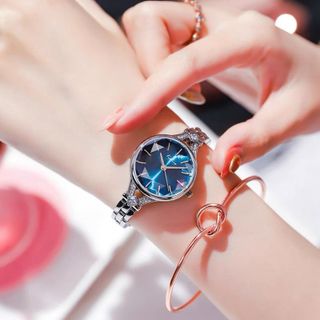 Đồng Hồ Nữ Kimio 6325 Bạc Mặt Tròn Thiết Kế Tinh Tế