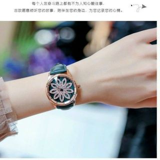 GUOU 6004 Hoa 9 Cánh Có Đính Đá Đa Dạng Màu Sắc Cho Các Quý Cô Lựa Chọn