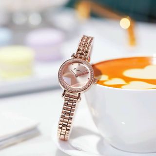 Kimio 6496 Đồng Hồ Chính Hãng Dành Cho Nữ Mặt Tròn Nhỏ Thanh Lịch