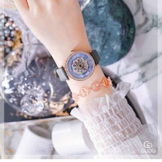 GUOU 6021 Dây Da Viền Đính Đá Thiết Kế Đa Dạng Dành Cho Các Quý Cô Thích Sự Đơn Giản Tinh Tế