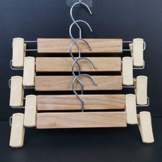 Móc gỗ quần-Móc kẹp gỗ cao su dài 28cm