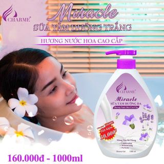 Sữa tắm nước hoa charme Miracle 𝟏𝟎𝟎𝟎𝐦𝐥 𝐂𝐡𝐢́𝐧𝐡 𝐇𝐚̃𝐧𝐠