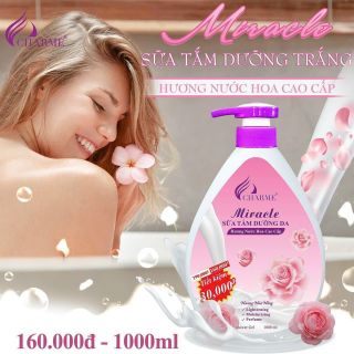 Sữa tắm nước hoa charme Miracle 𝟏𝟎𝟎𝟎𝐦𝐥 𝐂𝐡𝐢́𝐧𝐡 𝐇𝐚̃𝐧𝐠 giá sỉ