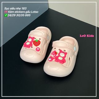 Sục crocs gấu dâu siêu nhẹ
