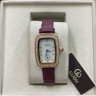 Đồng hồ chính hãng GUOU 8224 dây da dành cho các quý cô