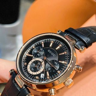 GUOU 8080 Đồng hồ dành cho nữ bản dây da đa dạng màu sắc