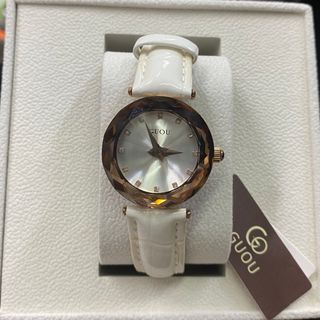 Đồng hồ chính hãng GUOU 8209 dây da mặt tròn dành cho các quý cô
