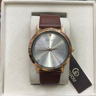 Đồng hồ Nữ GUOU 8171 thiết kế mặt Tròn dây Da sang trọng