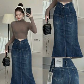 Đầm jeans xuông