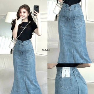Đầm jeans xuông