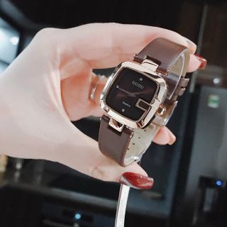 Đồng hồ Nữ GUOU 8190 da bé thiết kế Dây da sang trọng