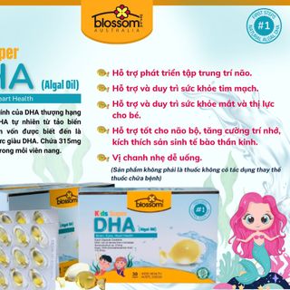 Viên uống DHA thượng hạng Kids Super DHA Blossom của Úc.